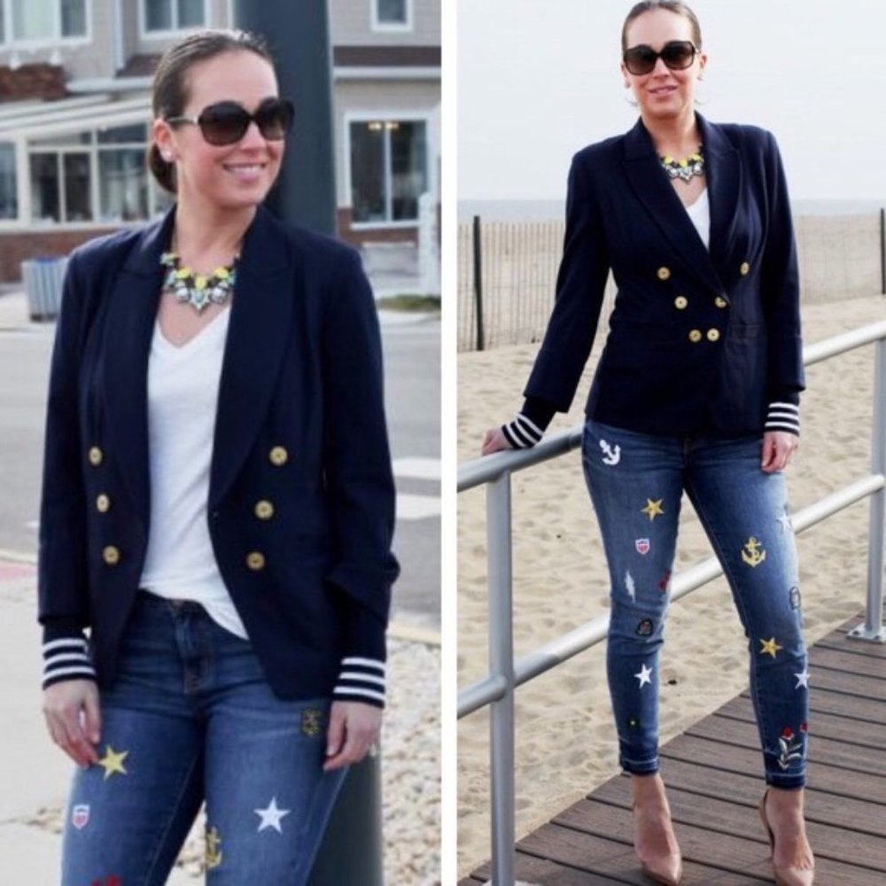 Cabi 5150 Grand Slam Blazer Navy Size 4 EUC